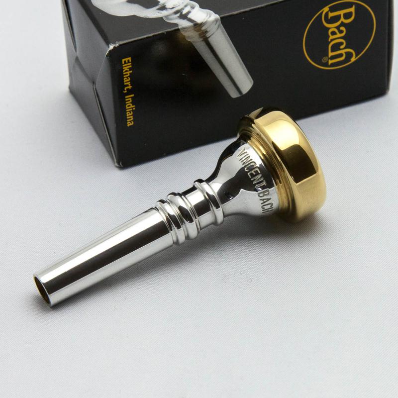 Gold Plate Rim and Cup Only, Bach Cornet Mouthpiece, 3D