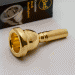 Gold Plate Bach Small Shank Trombone Mouthpiece, 12E