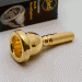 Gold Plate Bach Small Shank Trombone Mouthpiece, 3