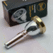 Gold Plate Rim and Cup Only, Bach Small Shank Trombone Mouthpiece, 3