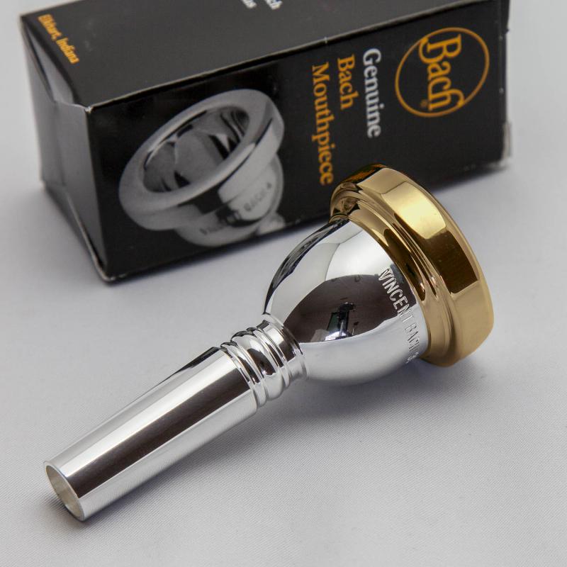 Gold Plate Rim and Cup Only, Bach Small Shank Trombone Mouthpiece, 3