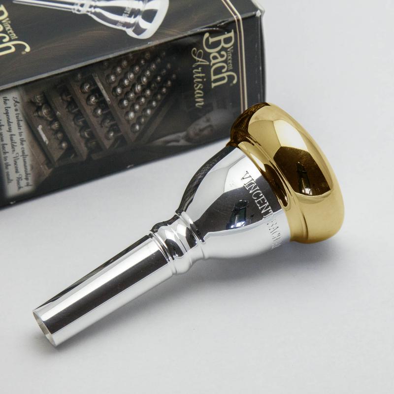 Gold Plate Rim and Cup Only, Bach Small Shank Artisan Trombone Mouthpiece, 11C