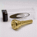Gold Plate Curry Flugelhorn Mouthpiece (Small Morse/Bach Taper), 00FL-M