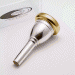 Gold Plate Rim and Cup Only, Curry Tuba Mouthpiece, 128D